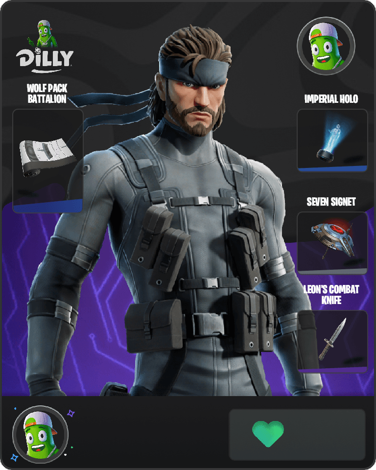 Solid Snake Fortnite combo