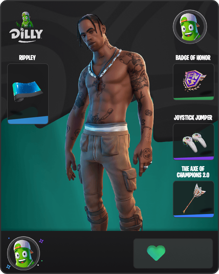 Travis Scott Fortnite combo