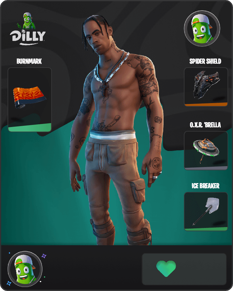 Travis Scott Fortnite combo