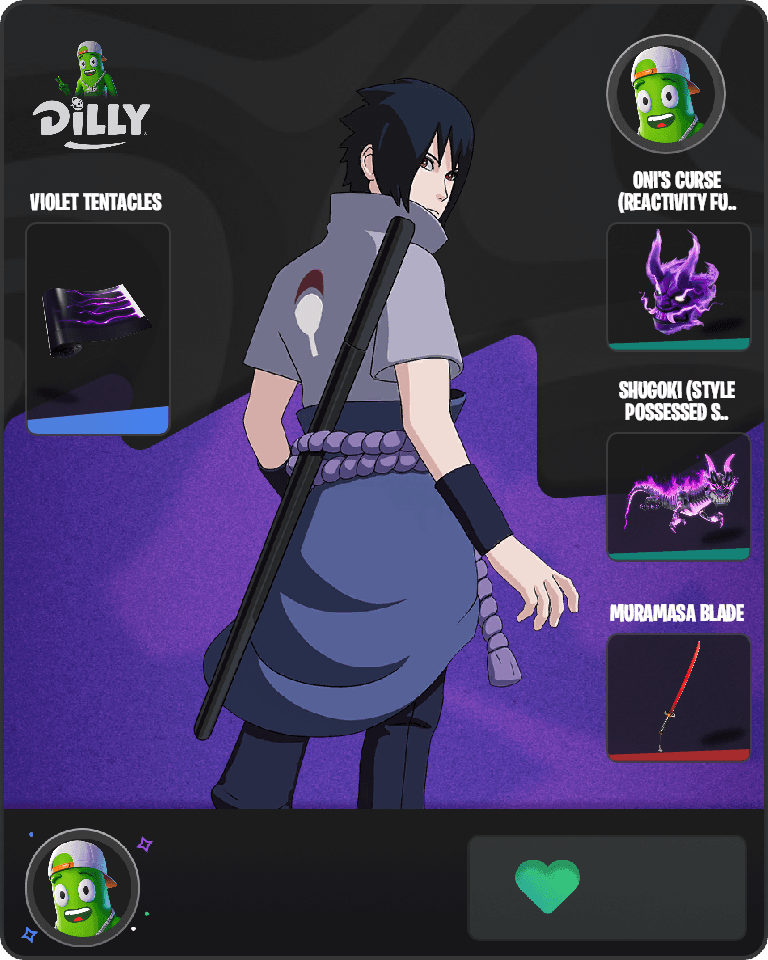 Sasuke Uchiha Fortnite combo