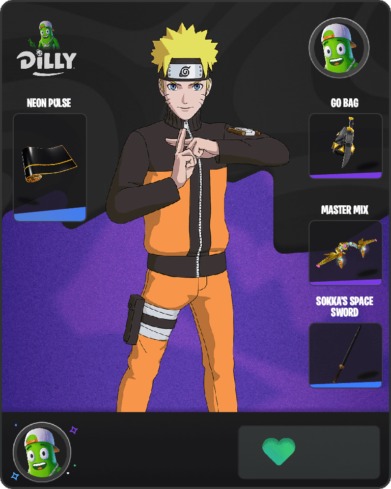 Naruto Uzumaki Fortnite combo