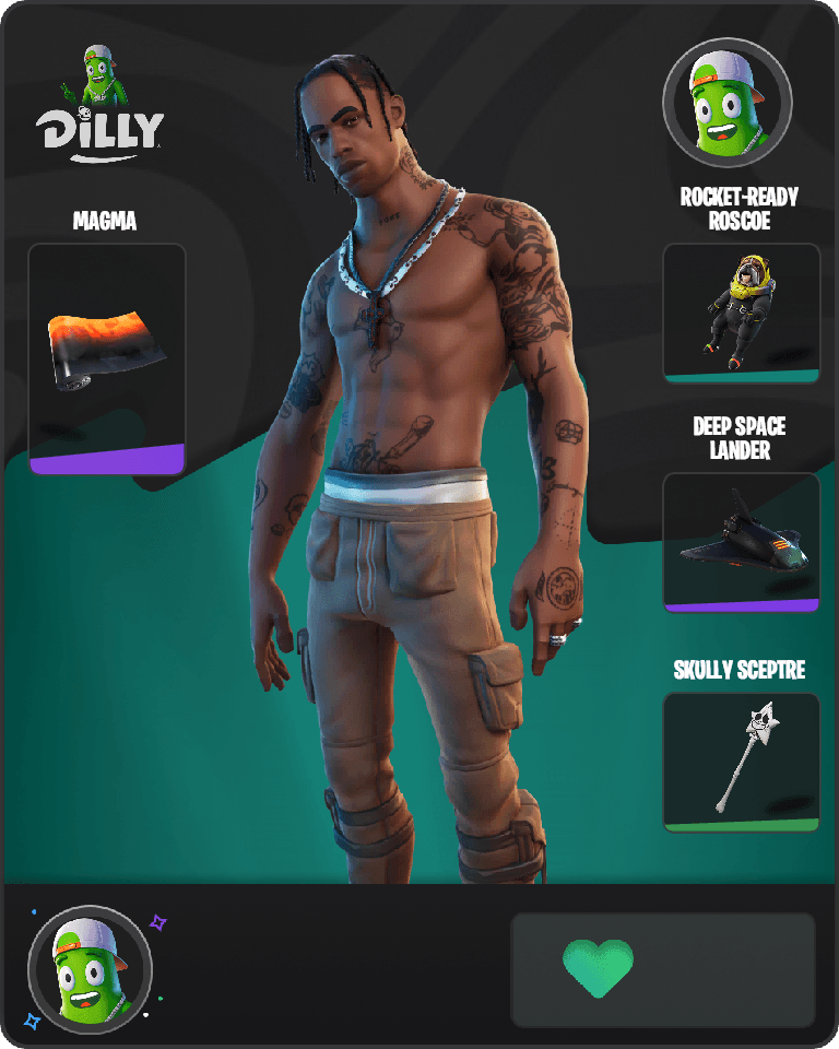 Travis Scott Fortnite combo