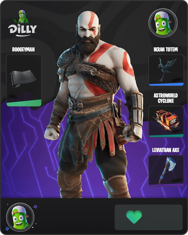 Kratos Fortnite combo