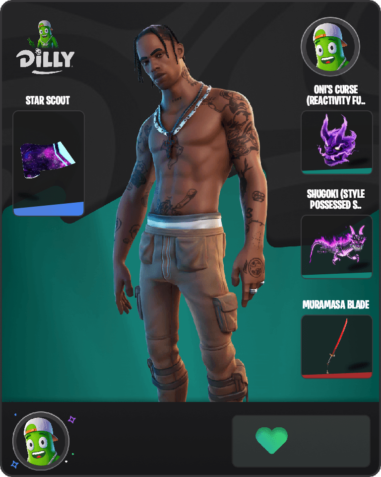 Travis Scott Fortnite combo
