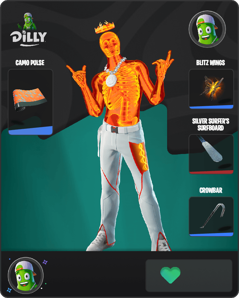 Inferno Skeleton Balvin Fortnite combo