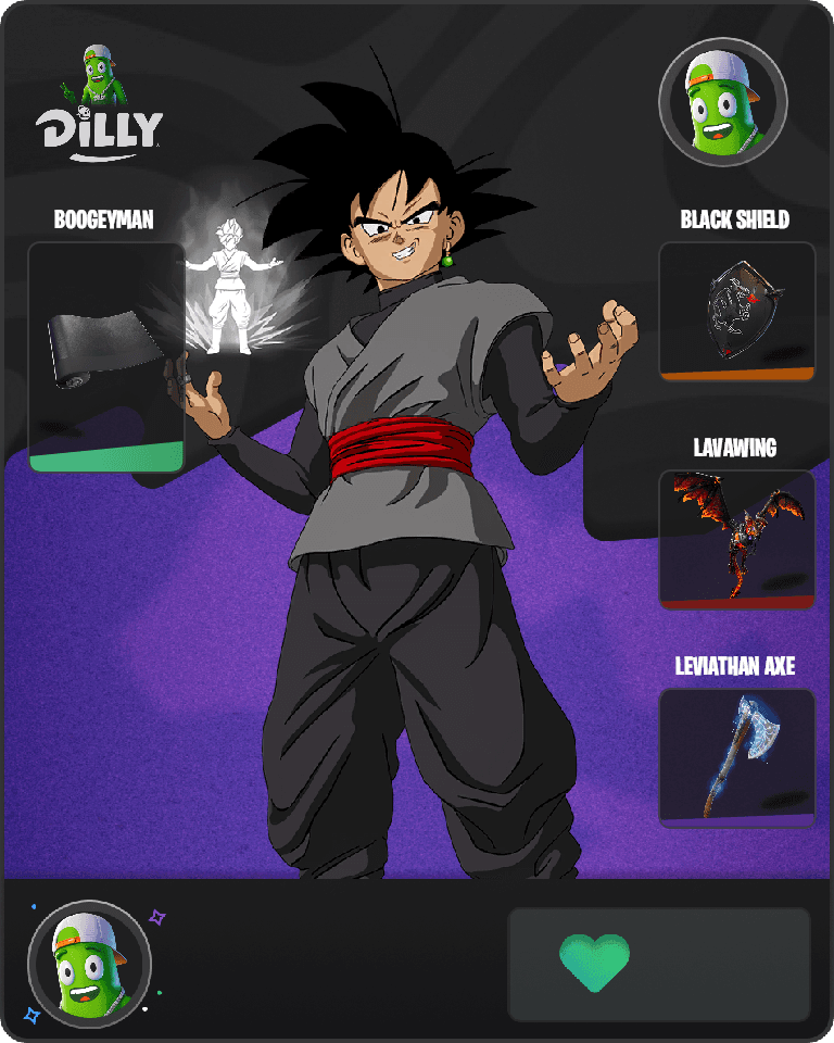 Goku Black Fortnite combo