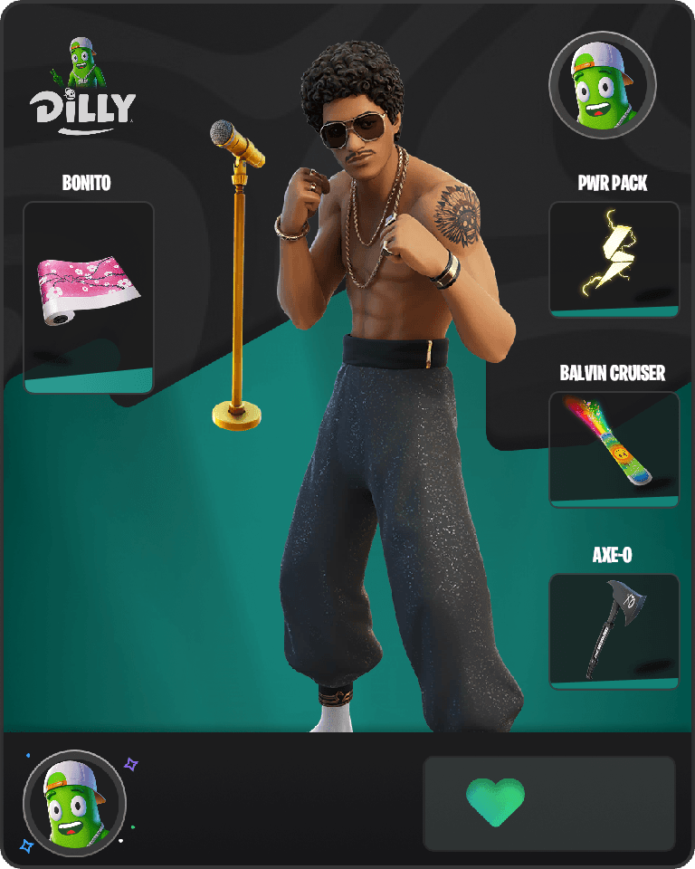 Bruno Mars Fortnite combo
