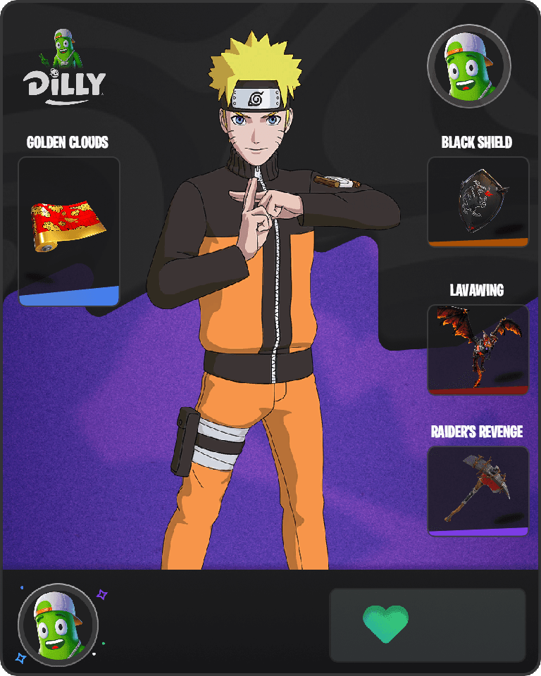 Naruto Uzumaki Fortnite combo