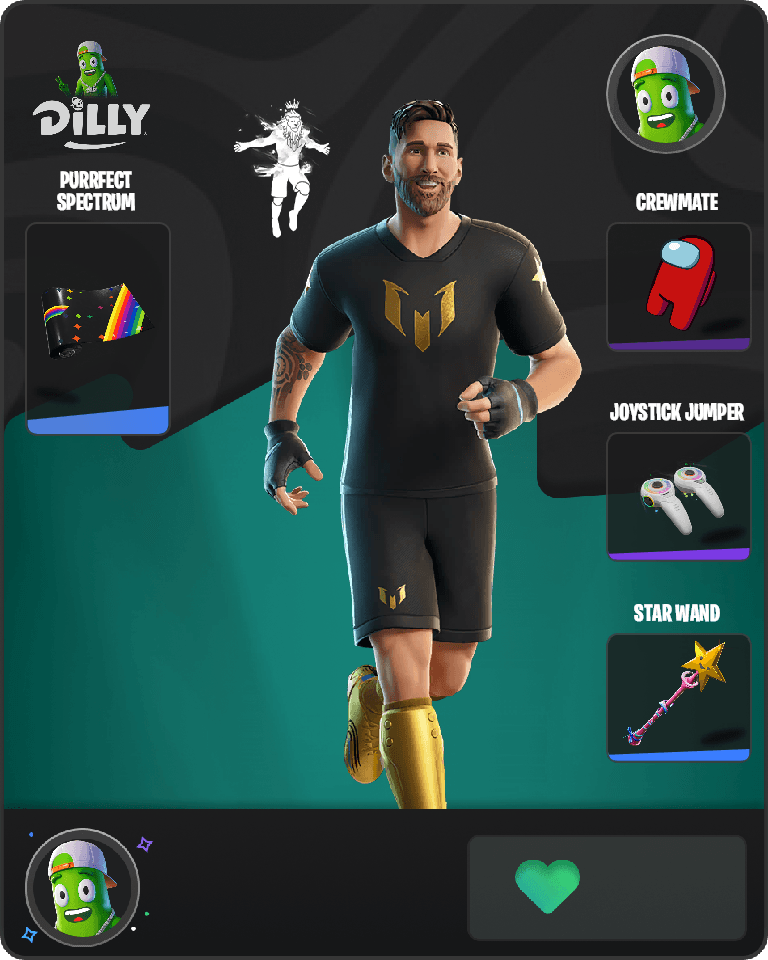 Lionel Messi Fortnite combo