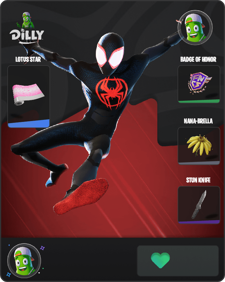 Spider-Man (Miles Morales) Fortnite combo