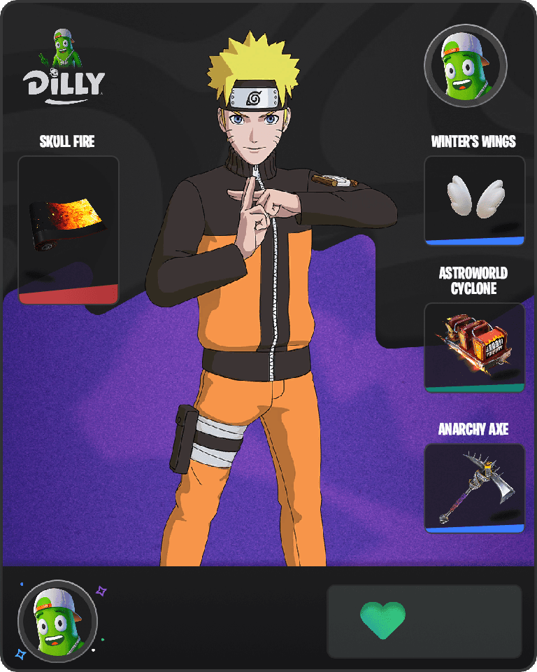 Naruto Uzumaki Fortnite combo