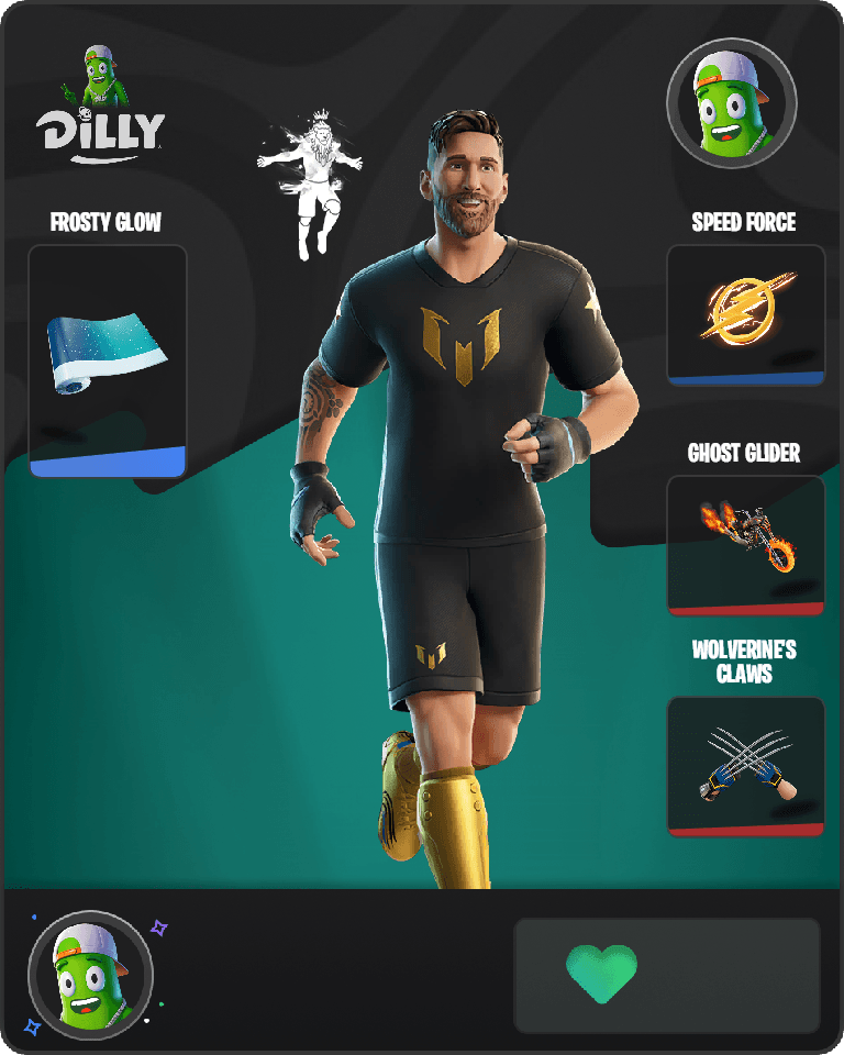 Lionel Messi Fortnite combo