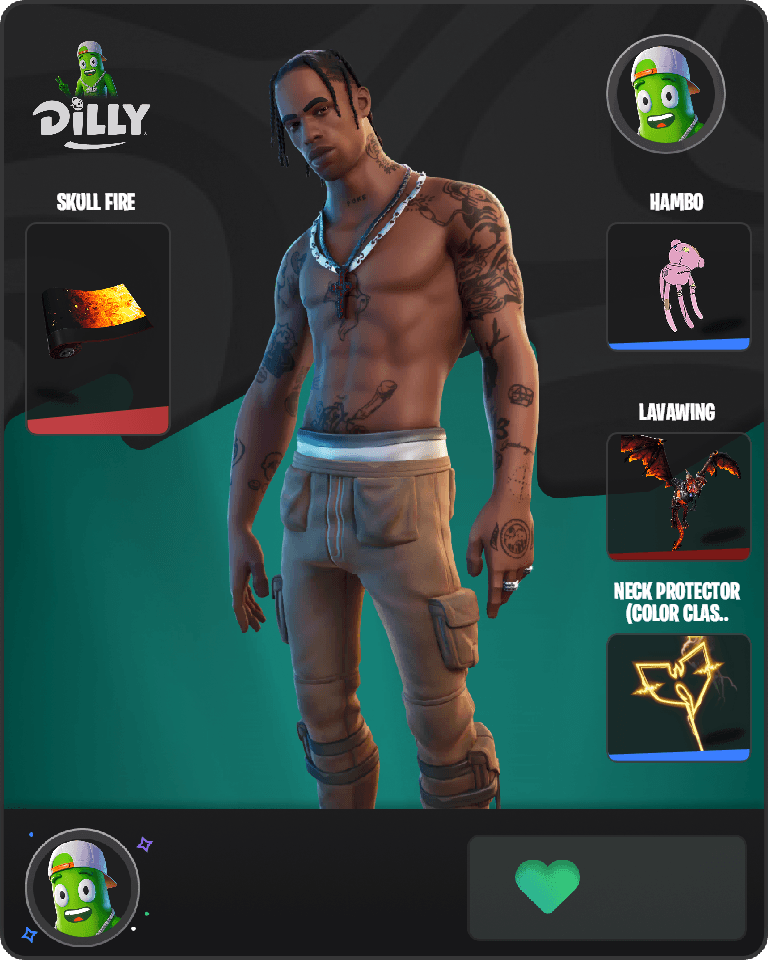 Travis Scott Fortnite combo