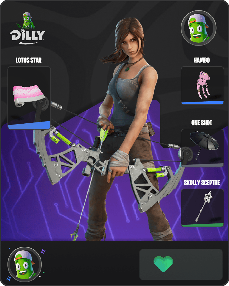 Lara Croft Fortnite combo