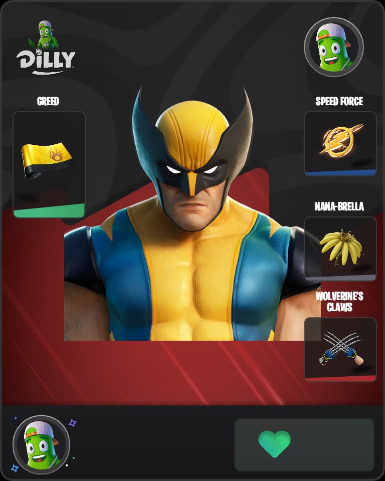 Wolverine Fortnite skin combo