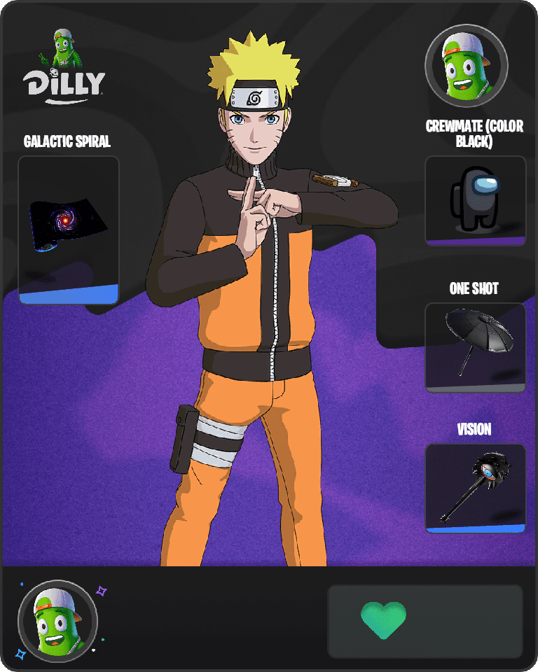 Naruto Uzumaki Fortnite combo