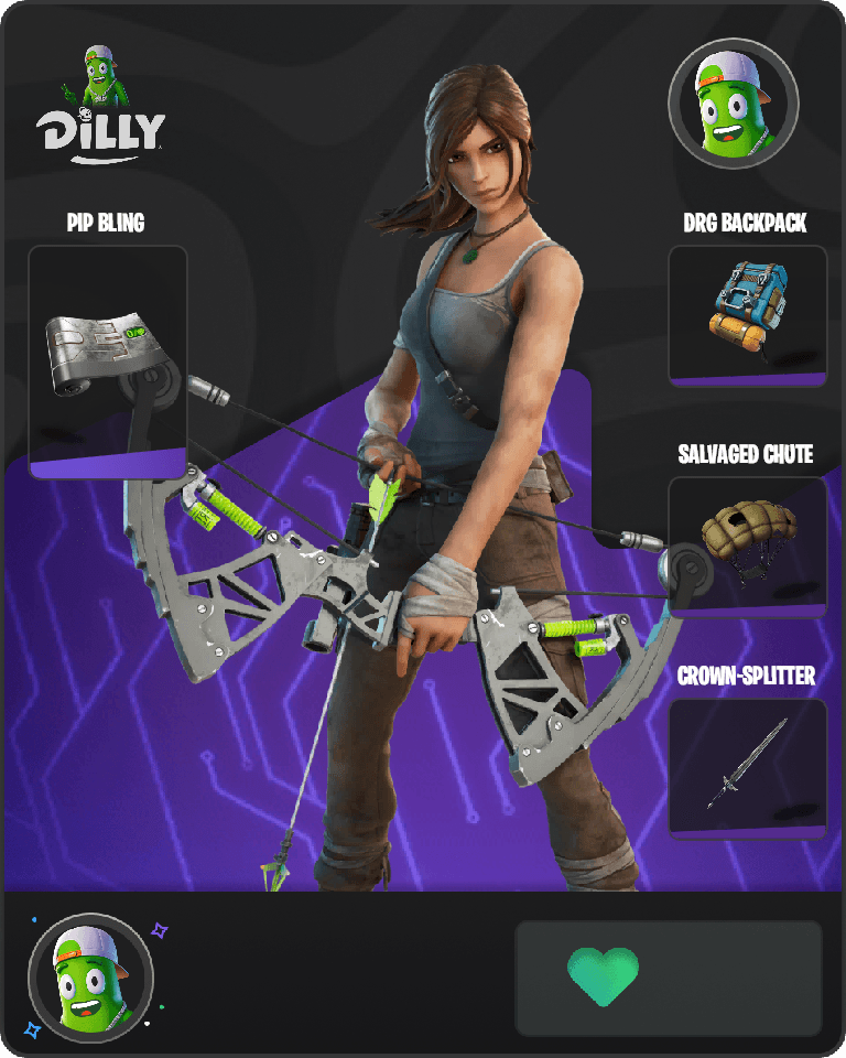 Lara Croft Fortnite combo