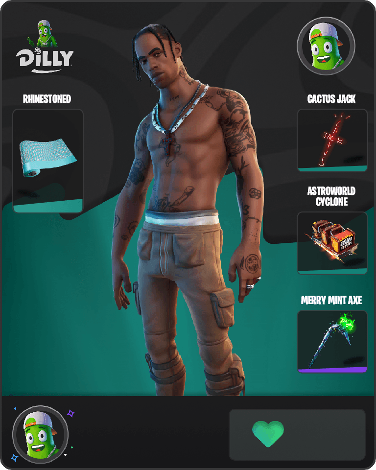 Travis Scott Fortnite combo