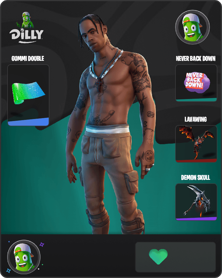 Travis Scott Fortnite combo
