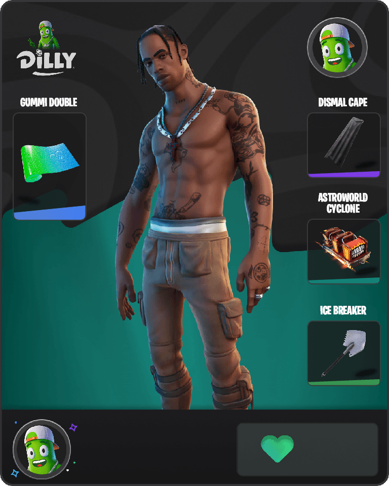 Travis Scott Fortnite combo