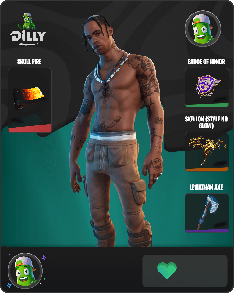 Travis Scott Fortnite combo