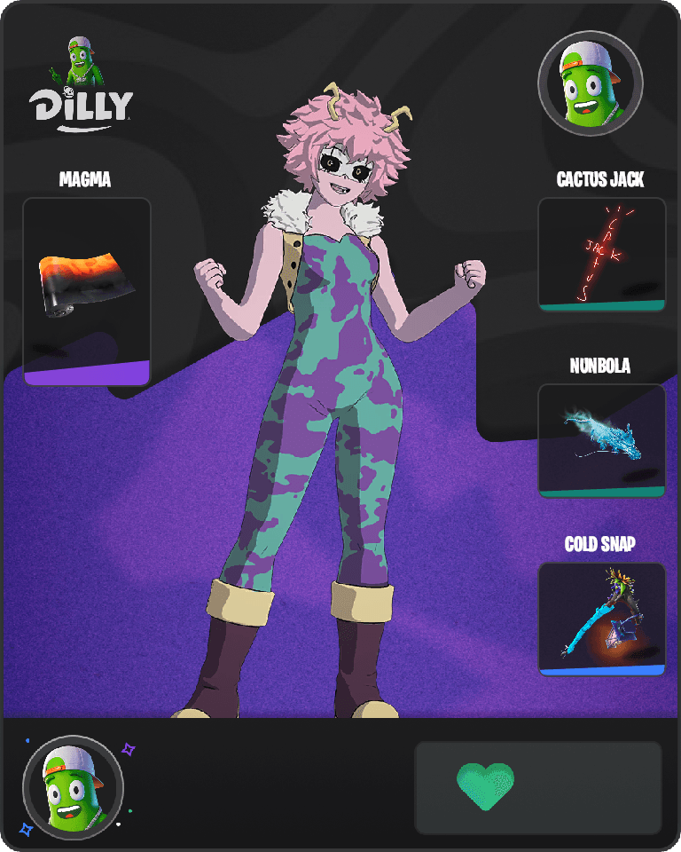 Mina Ashido Fortnite combo