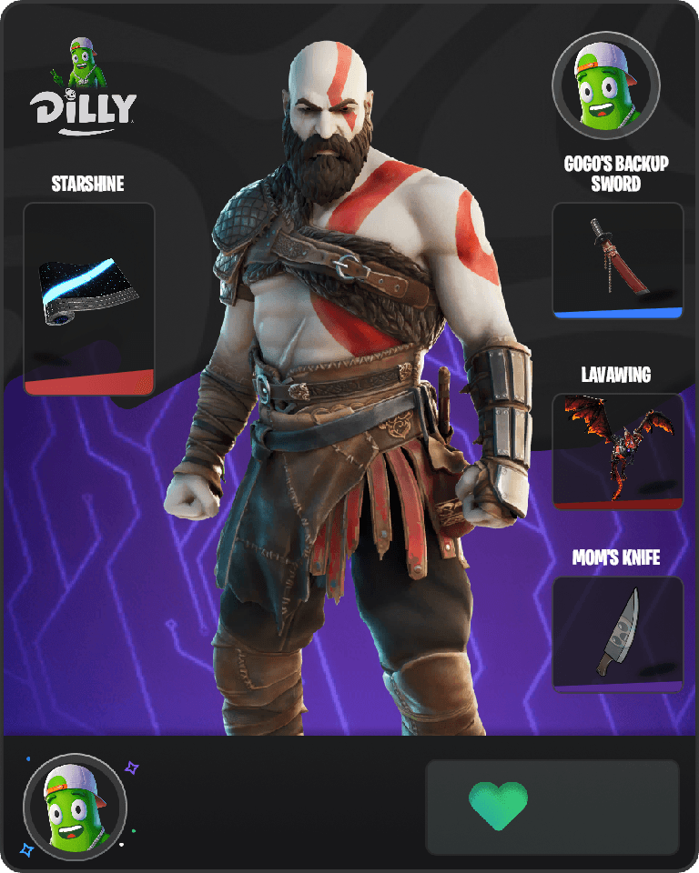 Kratos Fortnite combo