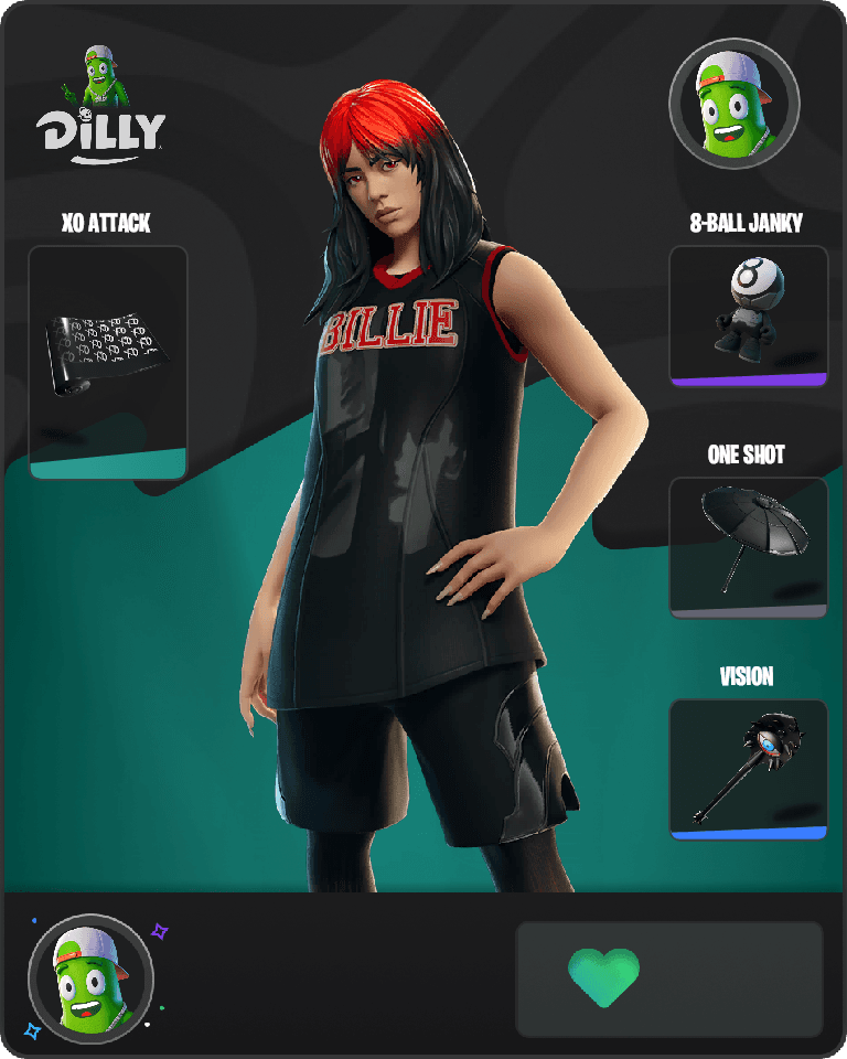 Red Roots Billie Fortnite combo
