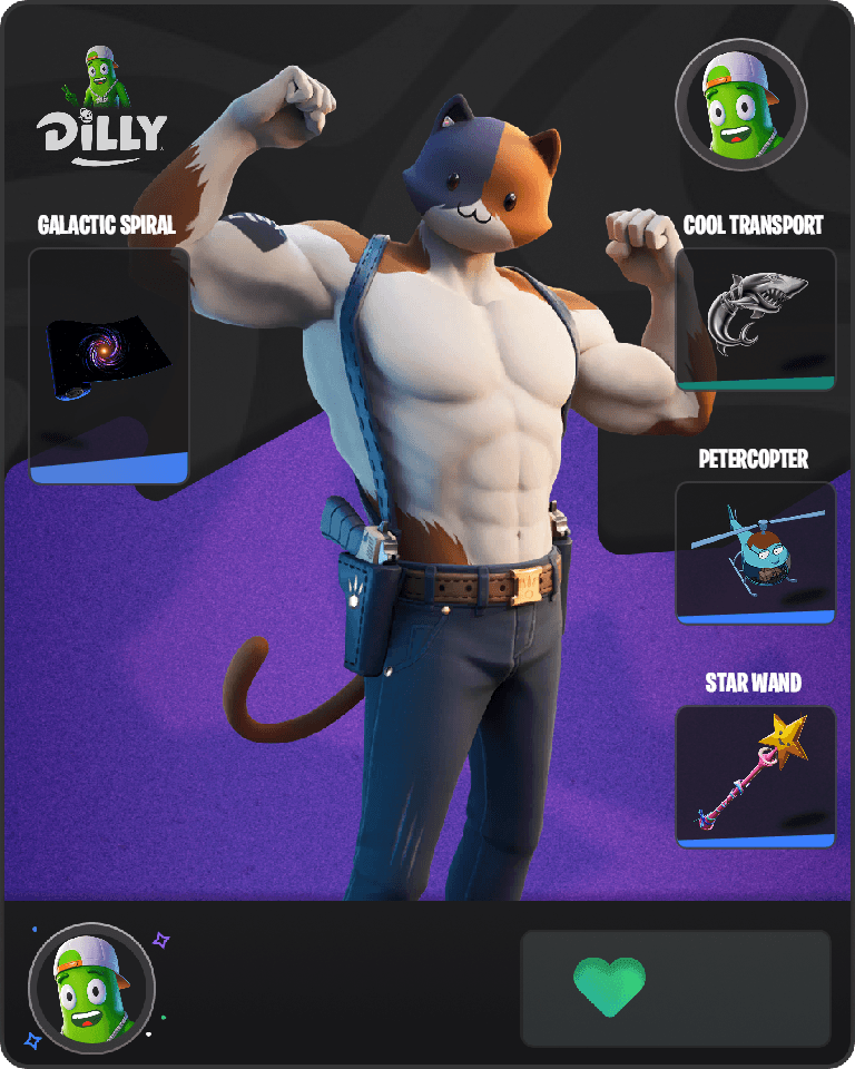 Meowscles Fortnite combo