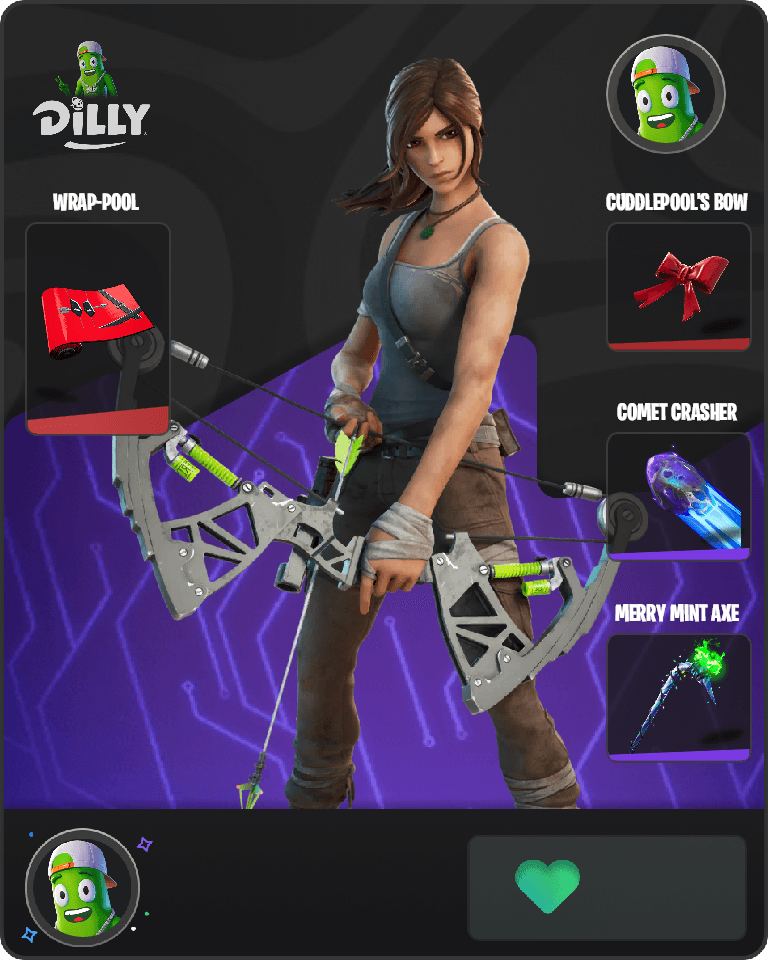 Lara Croft Fortnite combo
