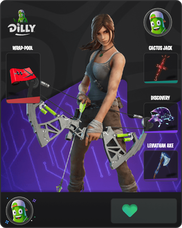 Lara Croft Fortnite combo
