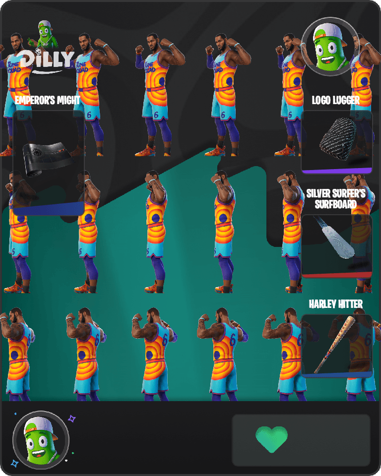 Tune Squad LeBron Fortnite combo