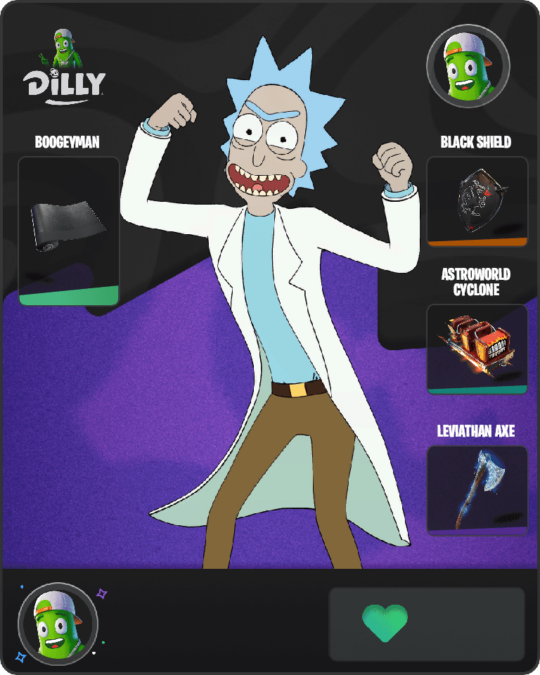 Rick Sanchez Fortnite combo