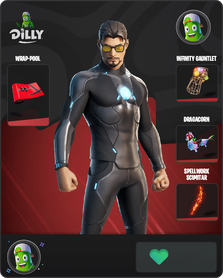 Tony Stark Fortnite combo