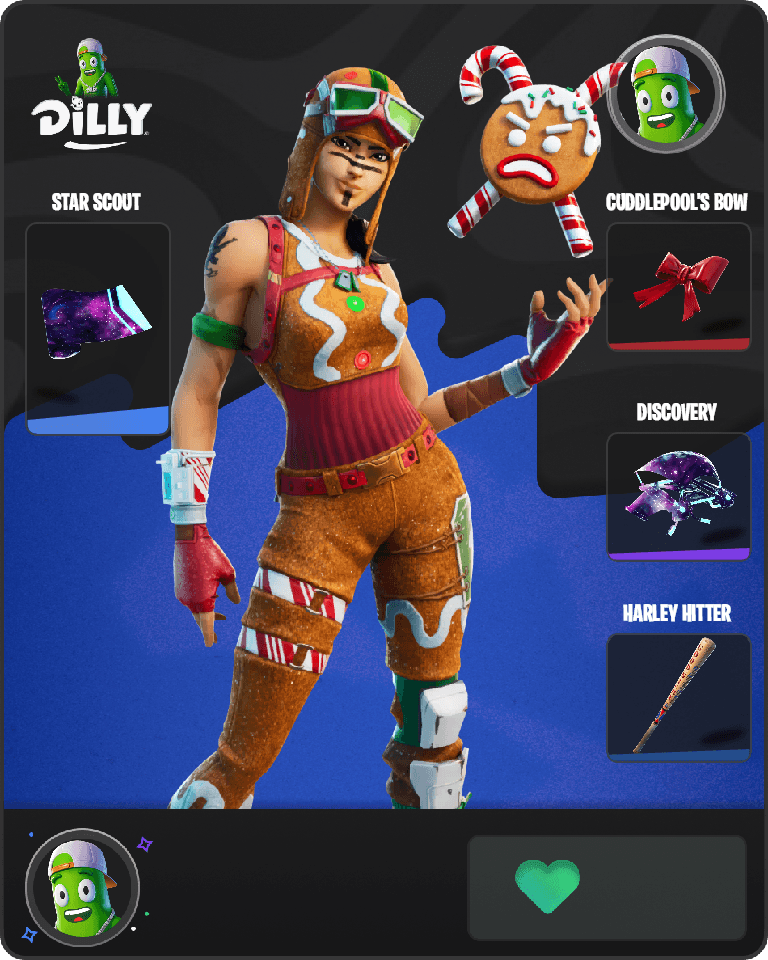 Gingerbread Raider Fortnite combo