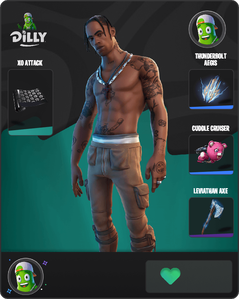 Travis Scott Fortnite combo