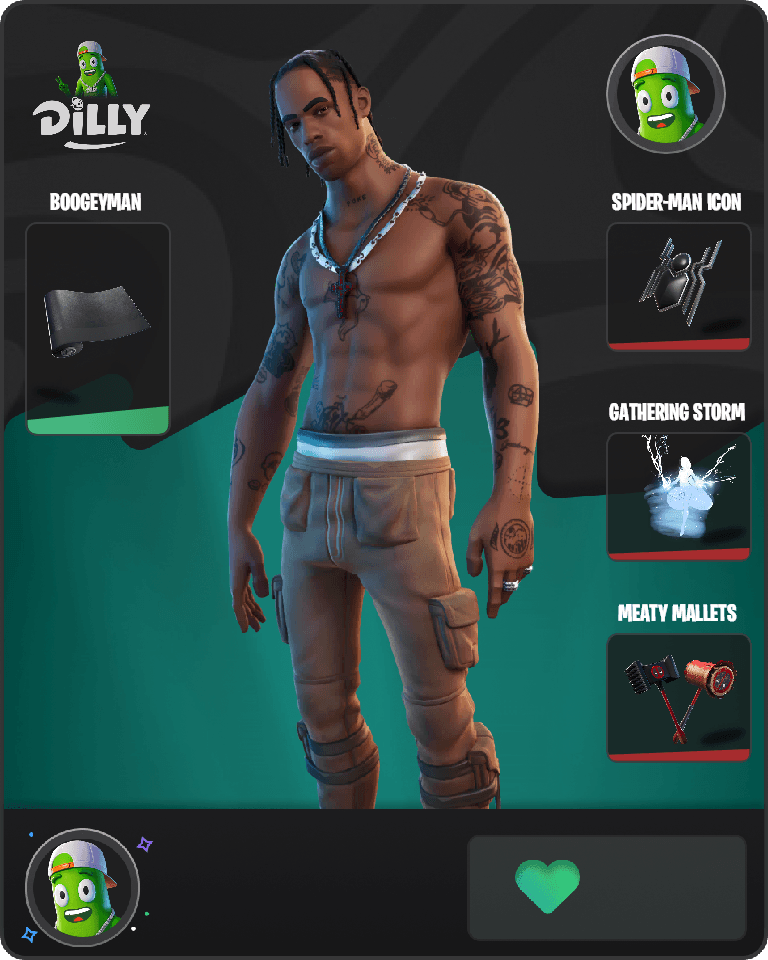 Travis Scott Fortnite combo