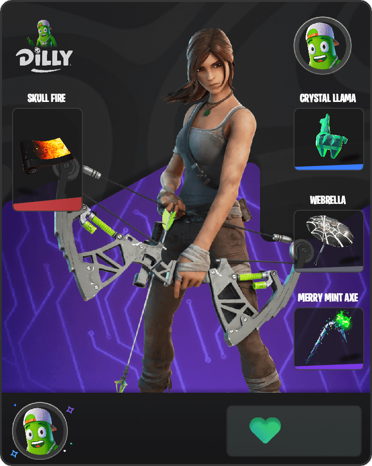Lara Croft Fortnite combo