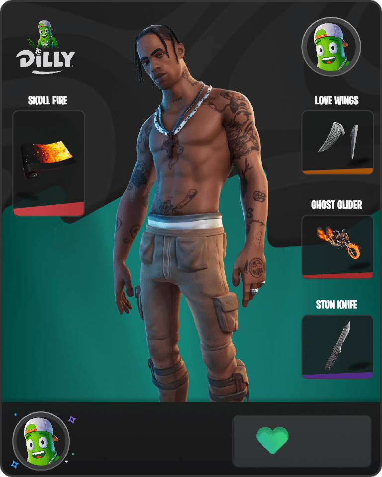 Travis Scott Fortnite combo