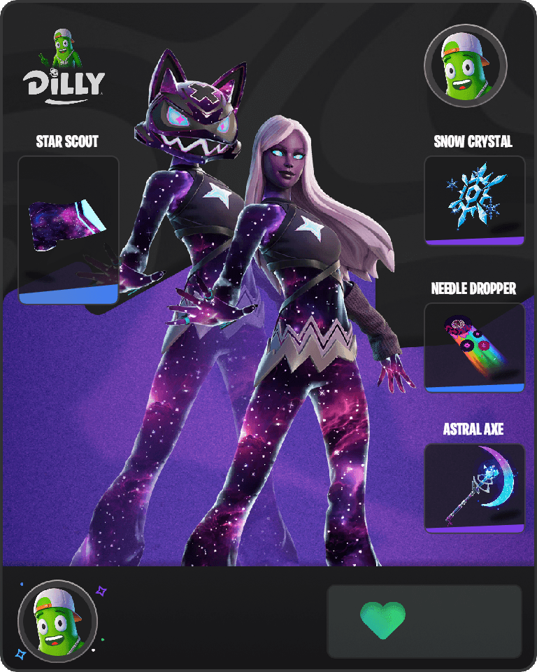 Galaxy Crossfade Fortnite combo