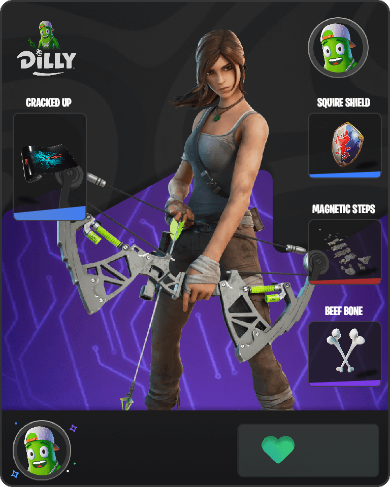 Lara Croft Fortnite combo