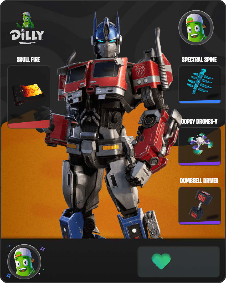Optimus Prime Fortnite combo