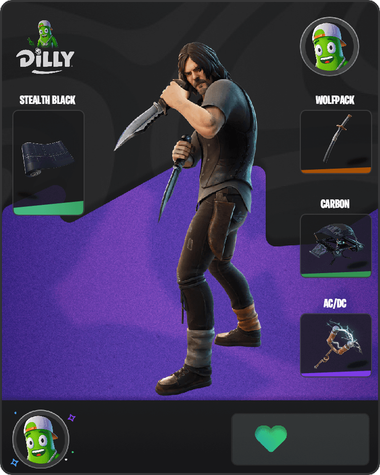 Daryl Dixon Fortnite combo