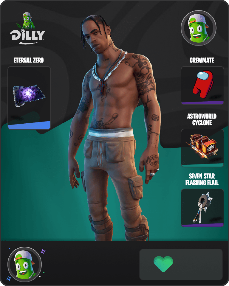 Travis Scott Fortnite combo