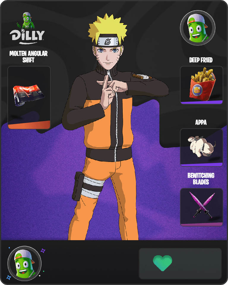Naruto Uzumaki Fortnite combo