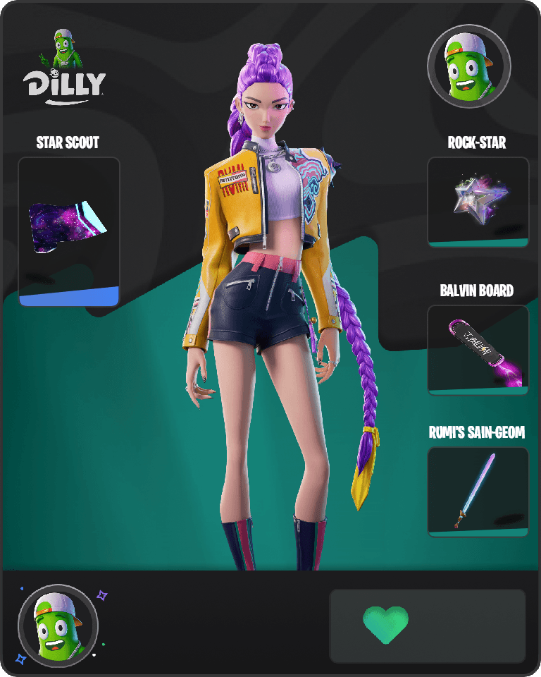 Rumi (HUNTR/X) Fortnite combo
