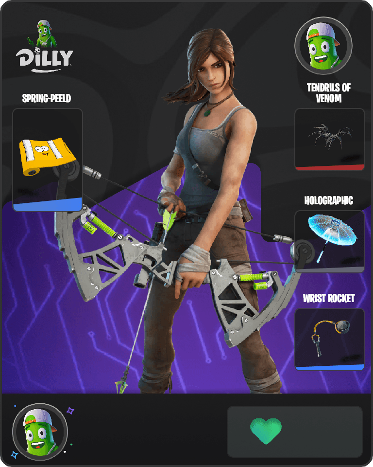 Lara Croft Fortnite combo
