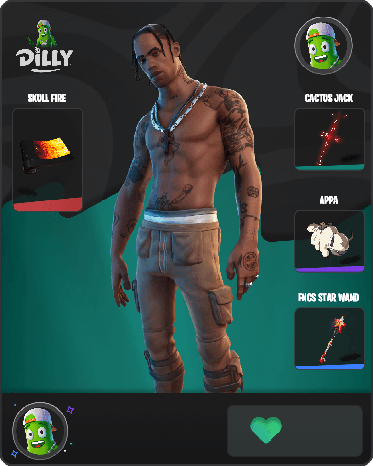 Travis Scott Fortnite combo