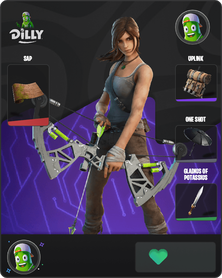 Lara Croft Fortnite combo