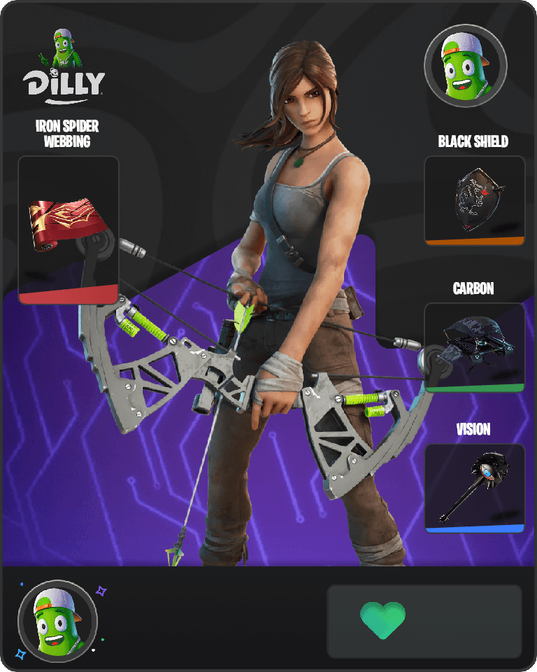 Lara Croft Fortnite combo